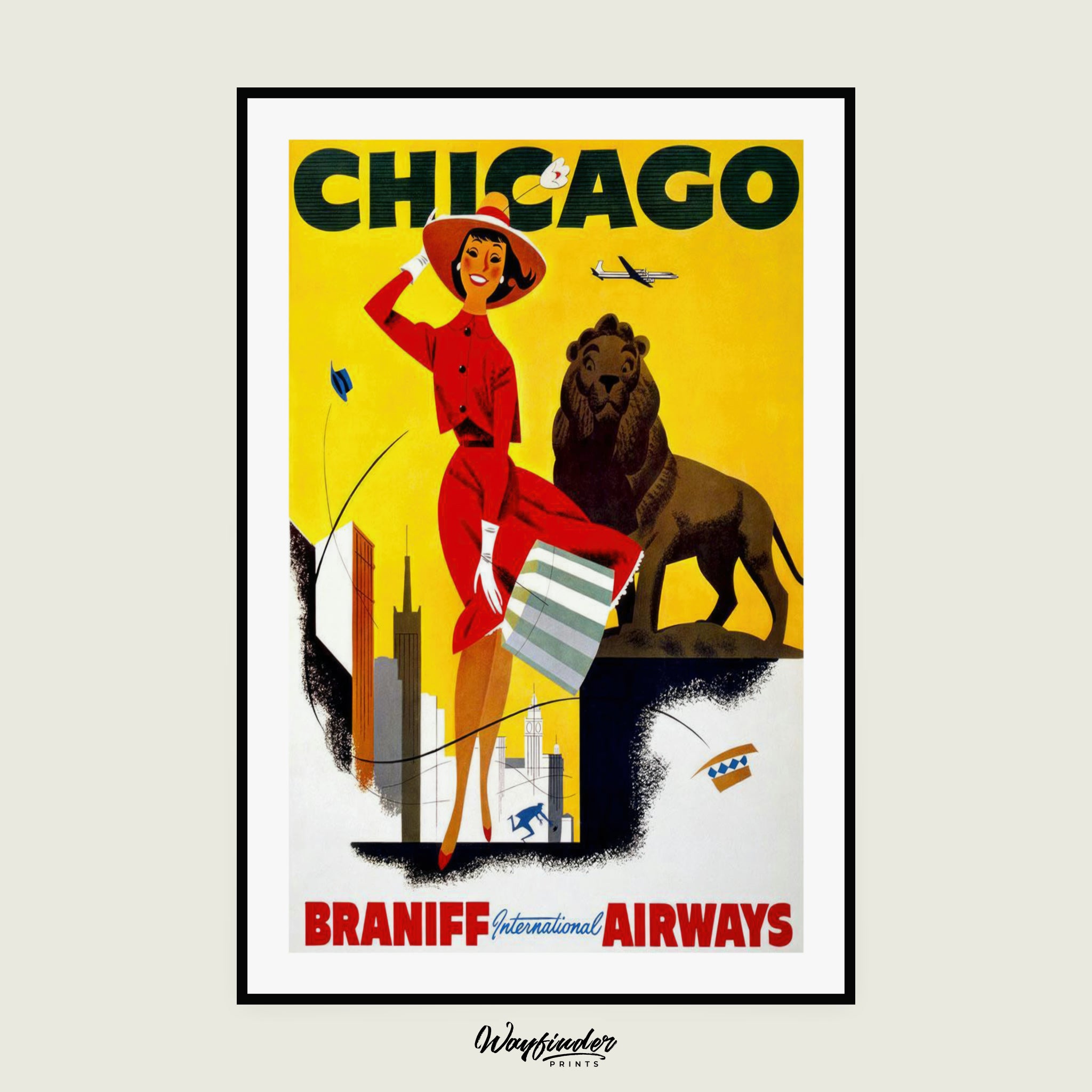 Chicago. Braniff International Airways