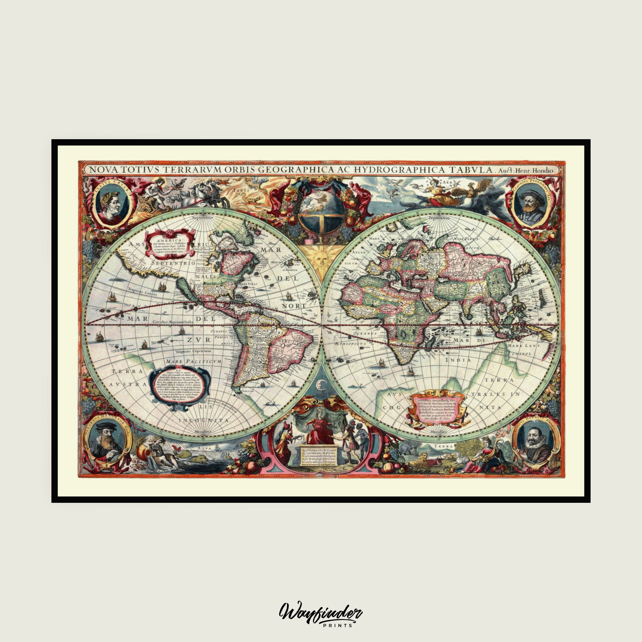 World Map Nova Totius Terrarum